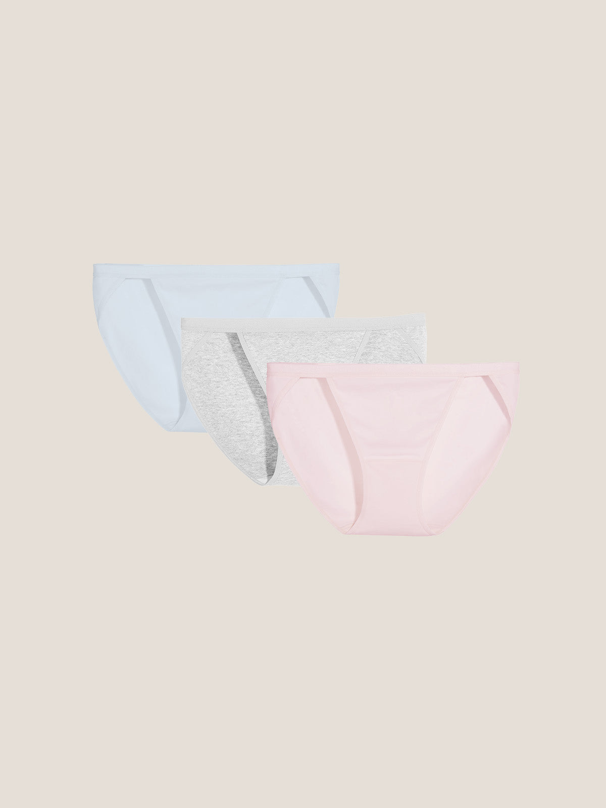 Cotton Rib Mid-Rise Bikini Brief (3-Pack)